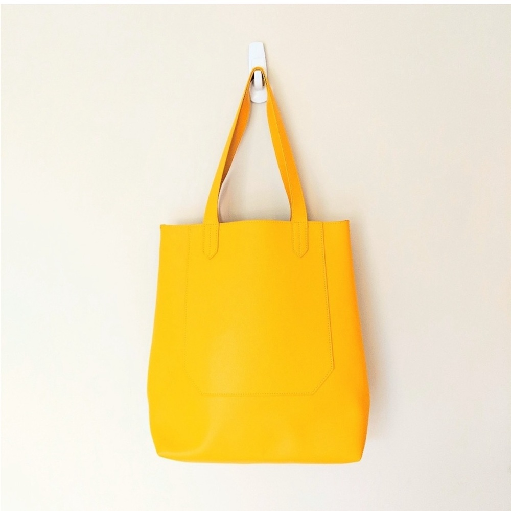 Saks Fifth Avenue Yellow Tote Bag Purse